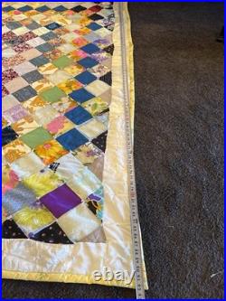 Retro Patch Work Quilt. Approximate 92 X 92