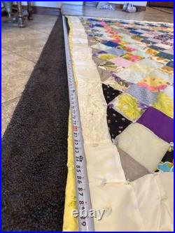 Retro Patch Work Quilt. Approximate 92 X 92