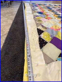Retro Patch Work Quilt. Approximate 92 X 92