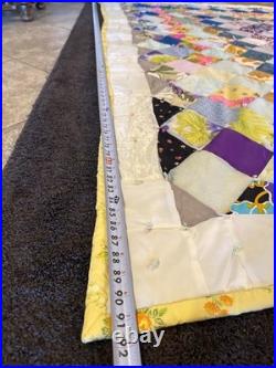 Retro Patch Work Quilt. Approximate 92 X 92