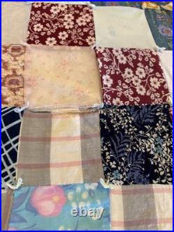 Retro Patch Work Quilt. Approximate 92 X 92