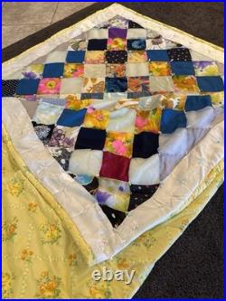 Retro Patch Work Quilt. Approximate 92 X 92