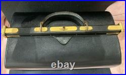 Retro Showa Vintage Old-Style Black Bag With Key Retro Showa Vintage Old-Style Black Bag With Key