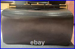 Retro Showa Vintage Old-Style Black Bag With Key Retro Showa Vintage Old-Style Black Bag With Key