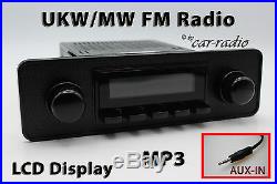 Retrosound Laguna Komplettset Black Optik 1-DIN Oldtimer Radio AUX-IN MP3 RC900