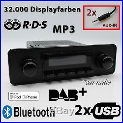 Retrosound San Diego DAB+ Komplettset Black Oldtimer Radio USB MP3 Bluetooth DAB