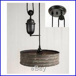 Riddle Sifter Pull Down Old Vintage Style Pendant Light Chandelier Adjust Height
