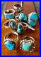 Ring-Lot-of-8-Sterling-Vintage-Retro-Navjo-Turquoise-Old-Pawn-Southwest-Style-01-opa