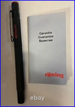 Rotring 600 Old Style Rollerball Pen Black, In Box Rare Vintage Pen