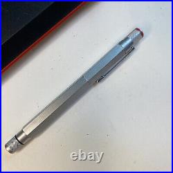 Rotring 600 Old Style Silver Rollerball Pen Germany Unused NOS VTG 1990s New