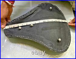 Royal enfield vintage style kabir singh leather seat with spring old style g2 Cl