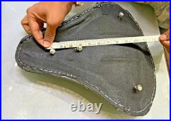 Royal enfield vintage style kabir singh leather seat with spring old style g2 Cl