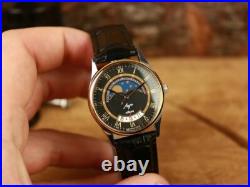 Russian USSR Cosmic style vintage OLD stock NEW watch Luch Lunnik MOON calendar