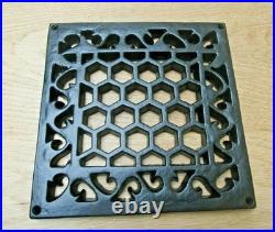 Rustic vintage old cast iron antique style Ventilation Grille Wall Air Vent BLK