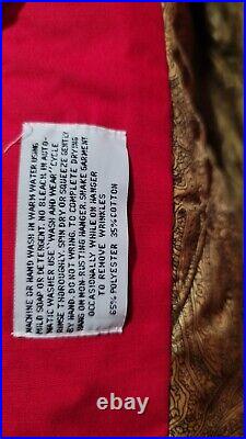 SF DERBY Jacket Classic vtg Style 300 49er RED GOLD Paisley 2X Bomber old school