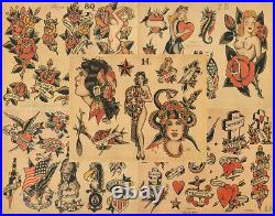 Sailor Jerry Traditional Vintage Style Tattoo Flash 50 Sheets 11x14 Old School 2