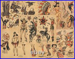 Sailor Jerry Traditional Vintage Style Tattoo Flash 50 Sheets 11x14 Old School 2