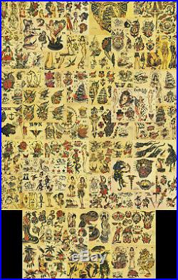 Sailor Jerry Traditional Vintage Style Tattoo Flash 85 Sheets 11x14 old school