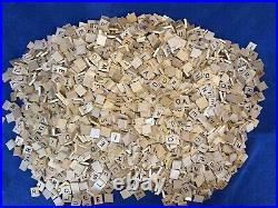 Scrabble Vintage 3100+ Wood Letters Tiles Old Style Engraved