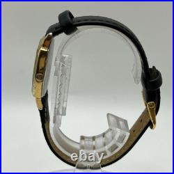 Seiko Vintage Watch Quartz Running New Battery Leather Band Old Style