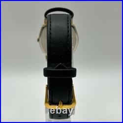 Seiko Vintage Watch Quartz Running New Battery Leather Band Old Style