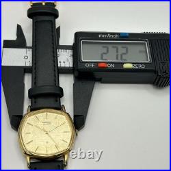 Seiko Vintage Watch Quartz Running New Battery Leather Band Old Style