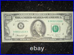 Series 1974 $100 One Hundred Dollar Bill Small Head Old Style Vintage VERY RARE