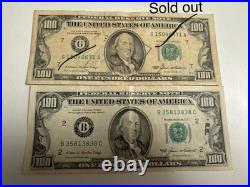 Series 1985 $100 One Hundred Dollar Bill Small Head Old Style Vintage VERY RARE