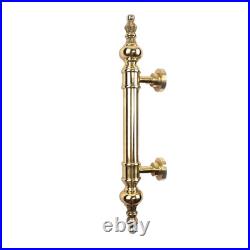 Set of 2 Large Solid Brass Door Pull Handles 16 Vintage Old Style Grab Handles