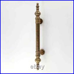 Set of 2 Large Solid Brass Door Pull Handles 16 Vintage Old Style Grab Handles