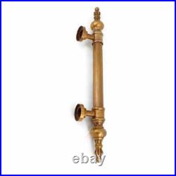 Set of 2 Large Solid Brass Door Pull Handles 16 Vintage Old Style Grab Handles