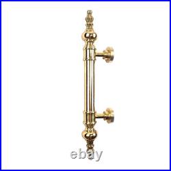 Set of 2 Large Solid Brass Door Pull Handles 16 Vintage Old Style Grab Handles