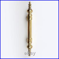 Set of 2 Large Solid Brass Door Pull Handles 16 Vintage Old Style Grab Handles Set of 2 Large Solid Brass Door Pull Handles 16 Vintage Old Style Grab Handles