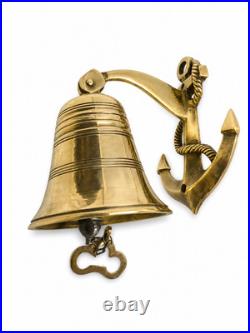 Ship Anchor Door Bell Pull Chain Solid Brass Vintage Old Style Outdoor Bell Pull