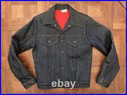 Size 36 New Old Stock vintage 60s Levis type 3 Style Blue Rigid Denim jacket