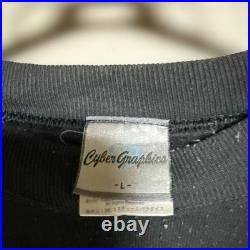 Spawn Cyber Graphic Sweatshirt Old COSPA Size L Pilling Used Vintage Style Japan
