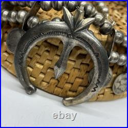 Squash Blossom Style Necklace 1924 Mercury Liberty Dimes OLD Vintage Sterling