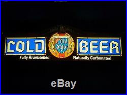 Super Rare Vintage 1977 Heilemans Old Style Lager Cold Beer Lighted Sign