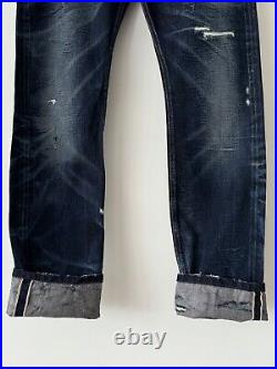 The Real McCoy's Buco Distressed Faded Selvedge Old Style Jeans Pants Size 32