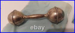 Tiffany & Co Sterling Silver 925 Baby Rattle with Box and Bag Vintage Old Style