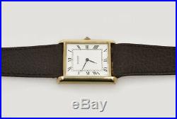 Tissot vintage 1960 heavy 18k solid gold Tank man's new old stock Cartier style