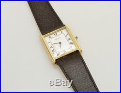 Tissot vintage 1960 heavy 18k solid gold Tank man's new old stock Cartier style