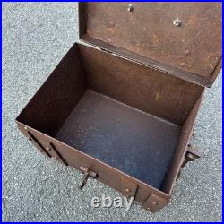 Tombstone Cast Iron Strong Box Old West Vintage-Style Rustic Storage Box