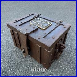 Tombstone Cast Iron Strong Box Old West Vintage-Style Rustic Storage Box