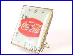 ULTRA RARE Vintage DINER Style COCA-COLA Old FISHTAIL Light Up CLOCK Glass Globe