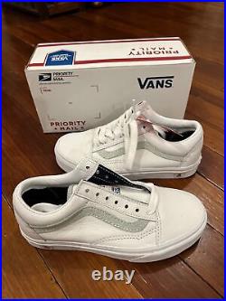 VANS OLD SKOOL USPS VN0A5KRFJZ28 WHITE SIZE U. S 3.5 BRAND NEW Denim/White style