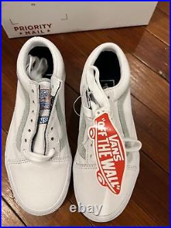 VANS OLD SKOOL USPS VN0A5KRFJZ28 WHITE SIZE U. S 3.5 BRAND NEW Denim/White style