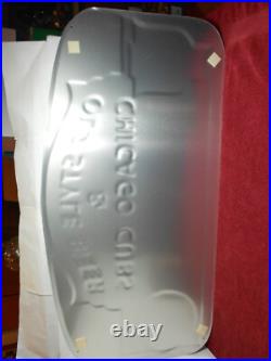 VINTAGE 2000 NEW 35x17 WRIGLEY FIELD CUBS OLD STYLE BEER ADV SIGN TIN TACKER-C85