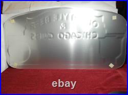 VINTAGE 2000 NEW 35x17 WRIGLEY FIELD CUBS OLD STYLE BEER ADV SIGN TIN TACKER-C85