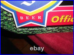 VINTAGE 2000 NEW 35x17 WRIGLEY FIELD CUBS OLD STYLE BEER ADV SIGN TIN TACKER-C85